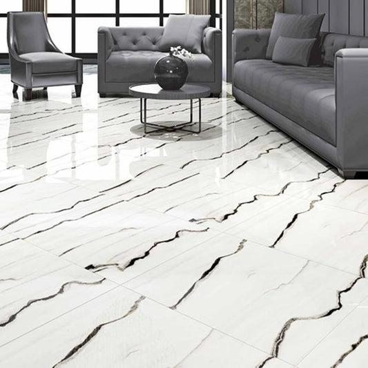 Nitco 2x2 Vitrified Floor Tile - Double Charged White